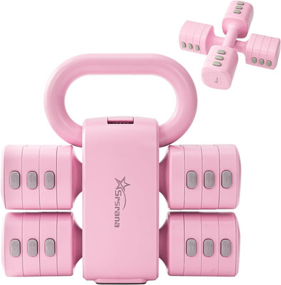 Adjustable 2-In-1 Dumbbell & Kettlebell Set for Women, 1.1-12.1 Lbs