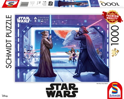 Schmidt Spiele Star Wars Puzzle 1000 Teile – Obi Wan's letzter Kampf - Bild 1 von 2