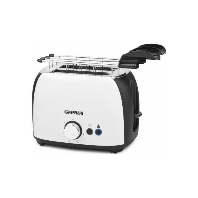 Tostapane G3 Ferrari Grantoast Bianco 800W - Design Elegante 2 Fette