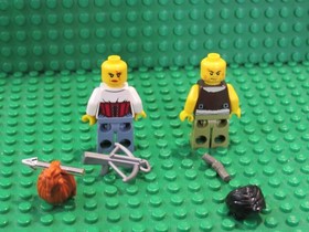 Lot of 2 Lego Monster Fighters Minifigures Frank Rock Ann Lee 9467 LF22