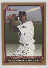 2008 Bowman Gold Cameron Maybin #9 jm6