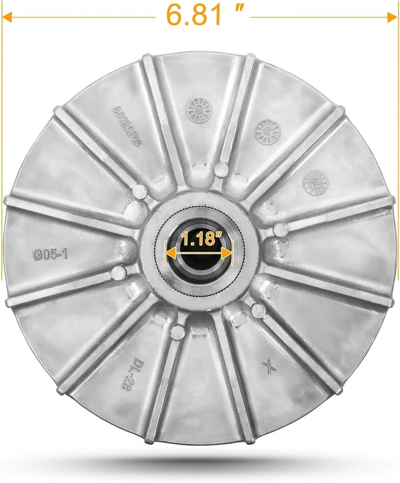  Primary Drive Clutch 1322772 Compatible with 2005-2009 Polaris Ranger 700 XP  - Image 3 of 4