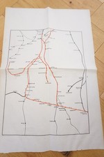 1905 South Eastern & Chatham Railway Map Tonbridge Junction Caterham