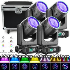 UKING 250W LED Rotation 18Prism Moving Head Light DMX Gobo Beam Stage Lighting