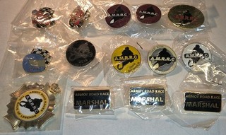 Armoy Road Race 14 Badge Bundle Joblot 2007 2017 lrish Motorcycle Racing Pins