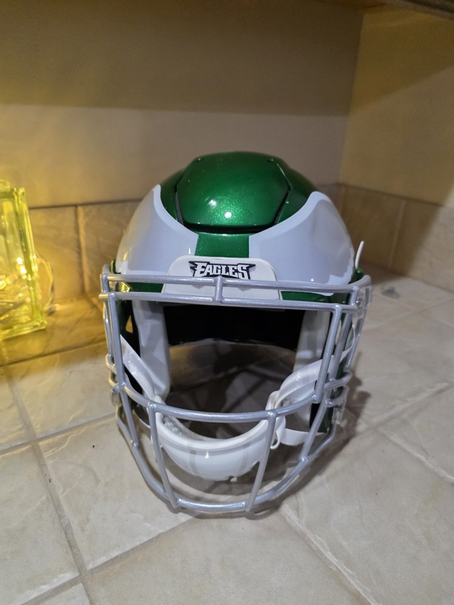 Casco Replica Kelly Green Speed Di Riddell 2023 Di Nick Foles Philadelphia Eagles Autographed Riddell 2023 Throwback Kelly Green Speed Replica Helmet - Foto 9