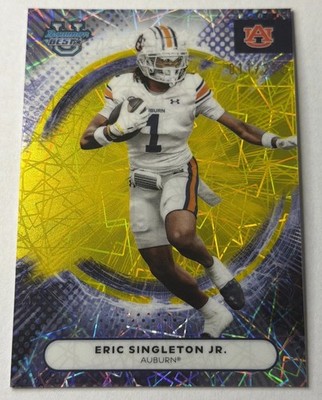 2025 Bowman's Best University - Eric Singleton Jr. #78 Yellow Lazer Refractor...