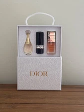 Dior Vip 3 PC Gift Set J’adore Mini EDP 5ml/Lipstick 999/Prestige Serum 5ml NEW