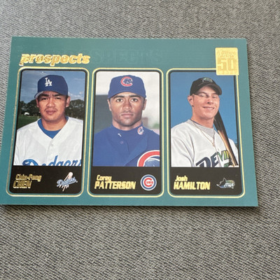Topps 2001 Prospects #362 Chin-Feng Chen Corey Patterson Josh Hamilton Baseball