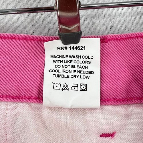 Pantalones Cortos DENIMIST Blair Doble Plisado Para Mujer 29 Rosa Algodón Sarga De Gran Tamaño NUEVO - Imagen 12 de 19