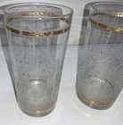 Mid Century Art Deco Confetti Glasses Glassware Pair Tumblers  — photo 2