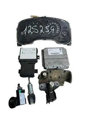 Opel Astra G 1,6 l Zündschloß SET Motorsteuergerät 16268377
