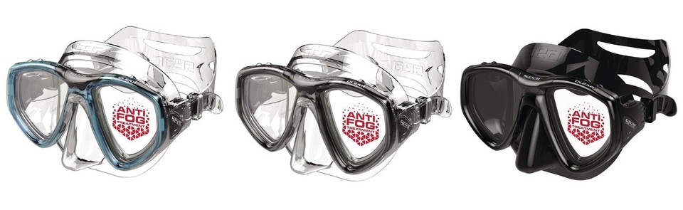Mascarilla De Buceo Seac Sub Clear Antifog Varios Colores Antiempañante