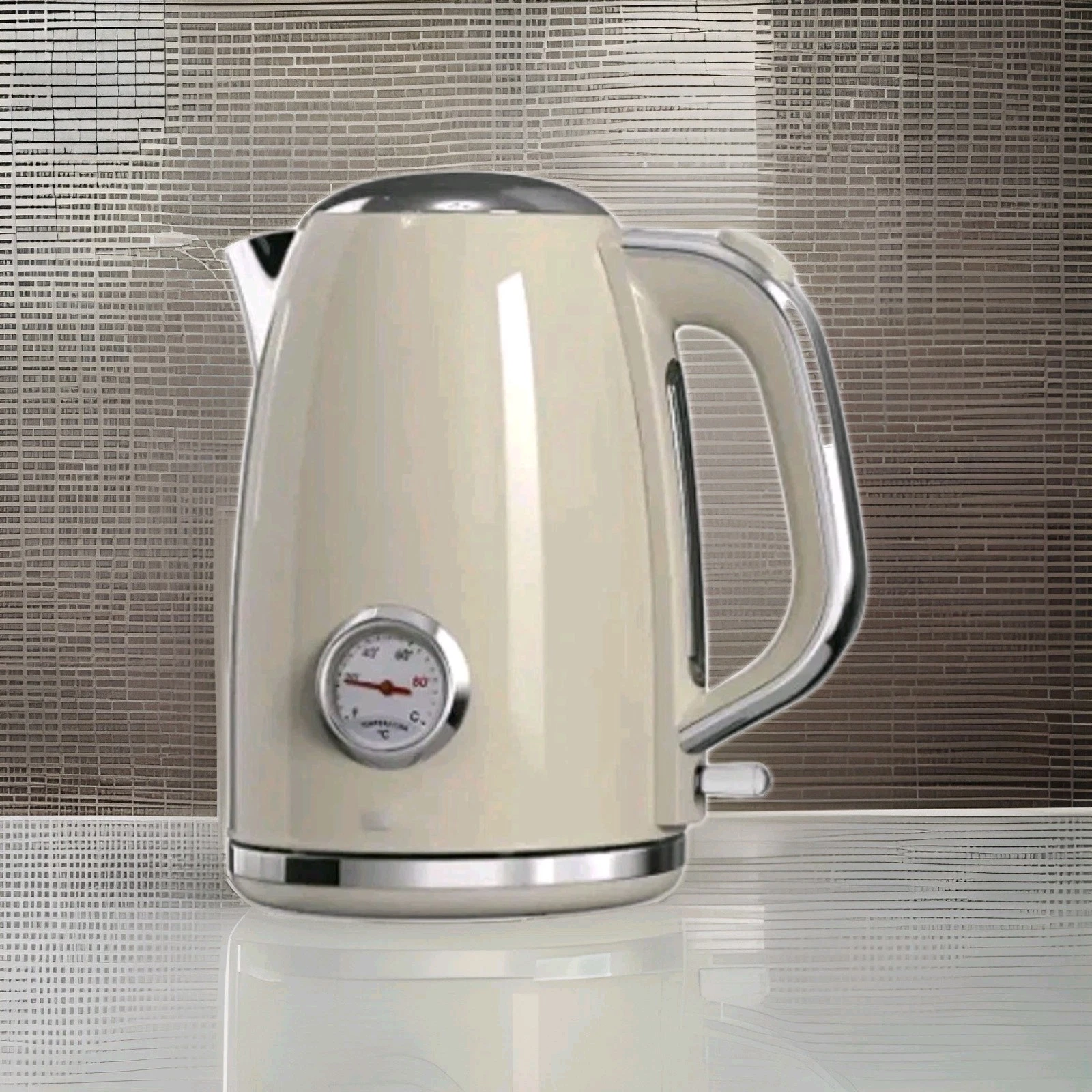 Kettle Retro Style Temperature Display 304 Stainless Steel 1.7l BPA Free
Opens in a new window or ta