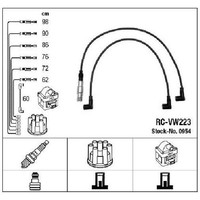 ZüNdleitungssatz FüR VW Golf 1H 2.8 2.9 92 Bis 99 NGK 021905409B Original