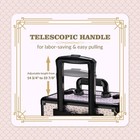 BYOOTIQUE Makeup Train Case w/ Cube Case Cosmetic Organizer Art Deco Tyrian — photo 3