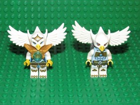Lot of 2 LEGO Legends of Chima Eris + Ewar Minifigures 70009 RW53