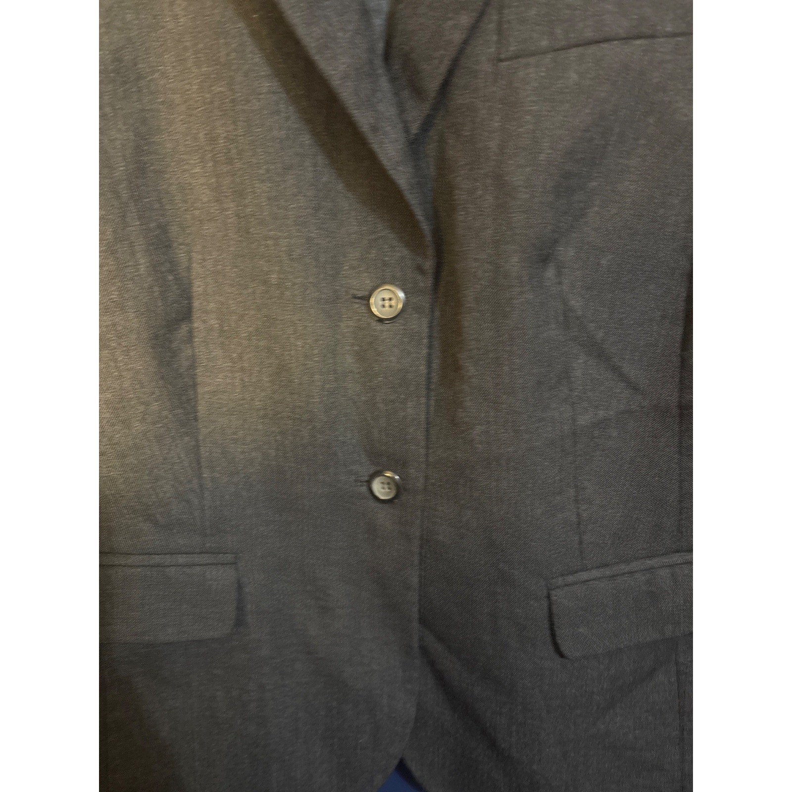 Pendleton Womens Grey Herringbone Wool Blazer Jac… - image 6