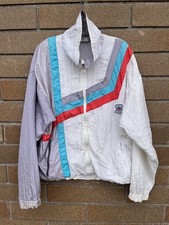 Vintage 80 s Givenchy Active Nylon Windbreaker Colorblock Hip Hop Track Jacket L