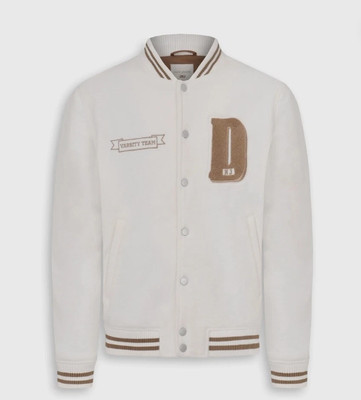 Dan John Herren Creme College Bomberjacke Größen L & 2XL