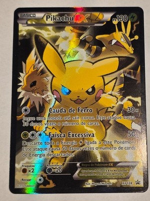 Pikachu EX (XYPR 124)○PORTUGUESE○POKEMON○PROMO○XY Black Star