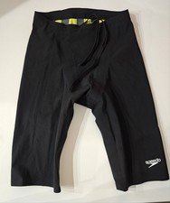 New Speedo FINA AQ SP140883 Jammer Swimsuit Nylon/Spandex/Elastane Size 26 Black
