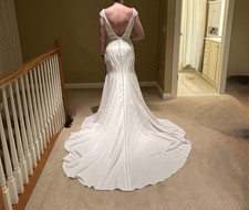 Women  s Wedding Dress Ivory White Size 14