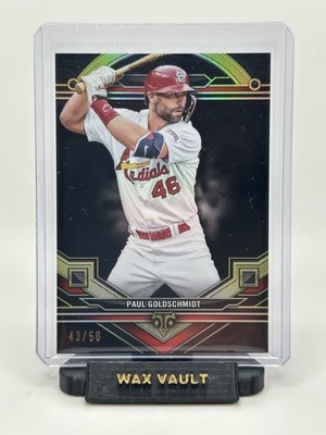 2024 Topps Triple Threads PAUL GOLDSCHMIDT ONYX BLACK /50   FREE SHIPPING