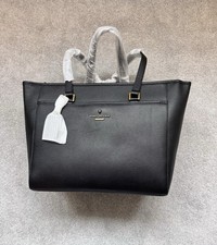 Kurt Geiger Large Greenwich Saffiano Leather Black Tote Bag RRP £349