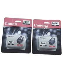 Canon PIXMA 240XL Black Ink Cartridge PG-240XL XL High Yield Lot of 2 