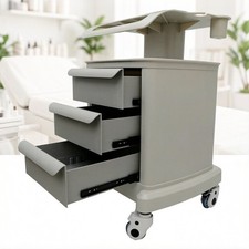 Mobile Trolley Cart 3-Layer Beauty Salons Home Office Storage Placing