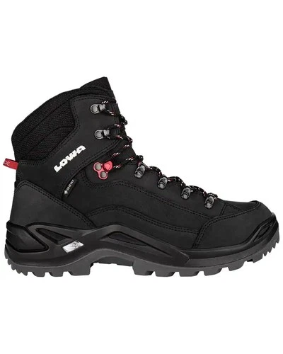Lowa Renegade MID GTX Gore-Tex Mens Hiking Boots EU 47 Black/Red Rubino