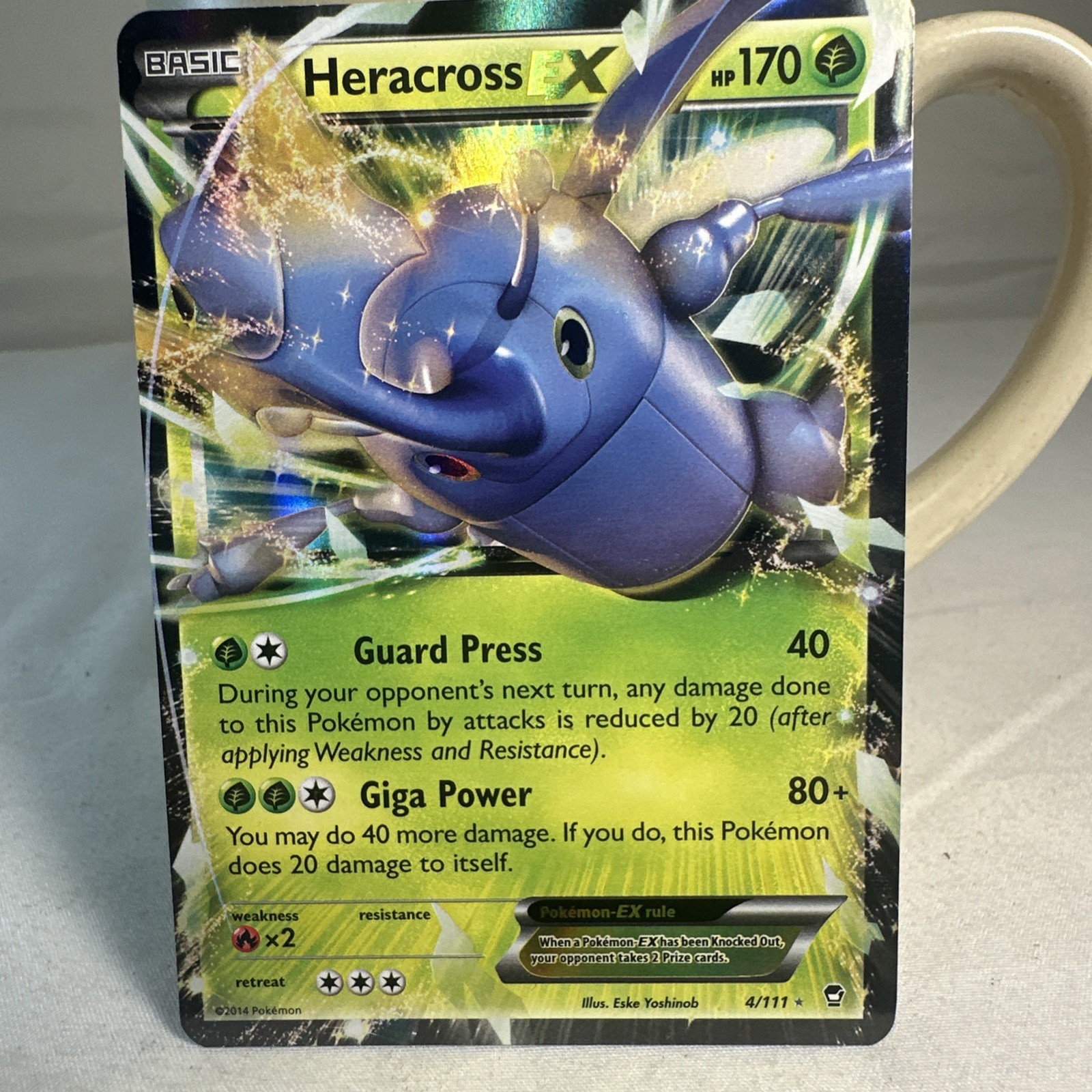 Heracross EX 4/111 XY Furious Fists NM Pokemon