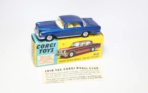 Corgi 253 Mercedes Benz 200 SE Coupe In Original Box - Near Mint Vintage 1960s