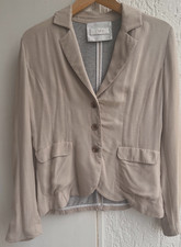 IVI COLLECTION  Blazer 100% Seide Gr 40 in Beige