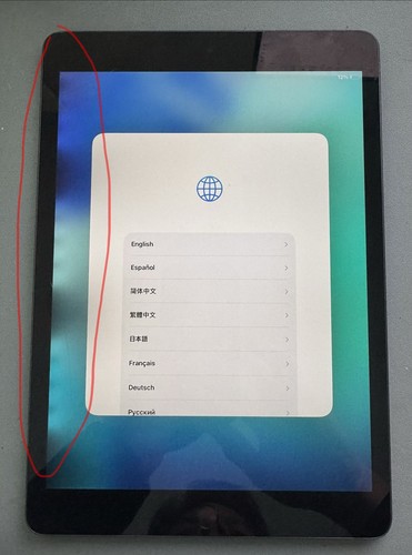 Apple iPad 9th Generation – 256GB – Gray. Screen Issues