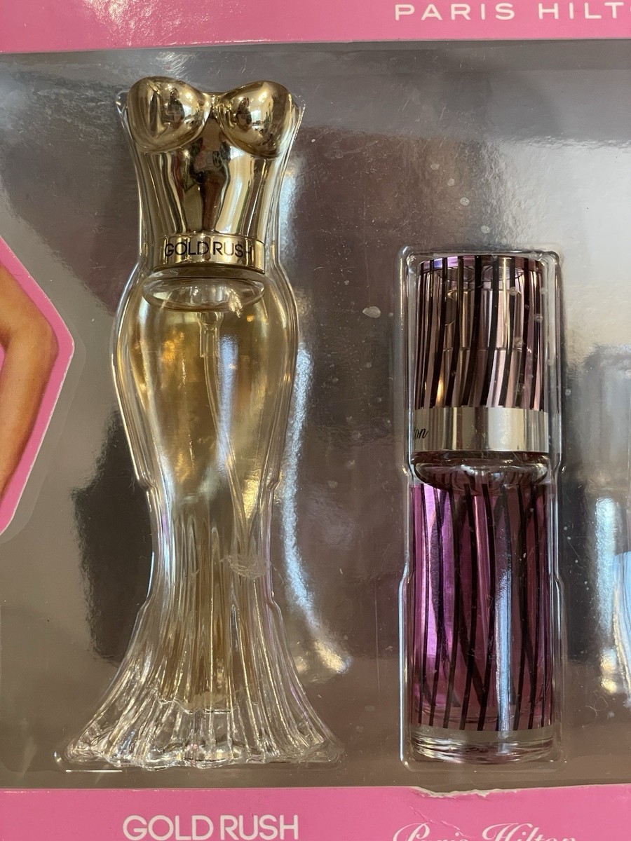 Paris Hilton Eau de Parfum Spray Gift Set of Gold Rush Heiress