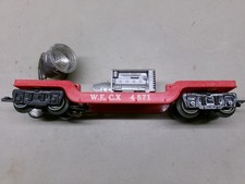 Marx W.E.C.X Generator Light Car Red Original Condition No Box O Gauge