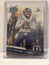 2023 Bowman Chrome U Riley Leonard 1st Bowman #6 Duke Notre Dame Colts RC