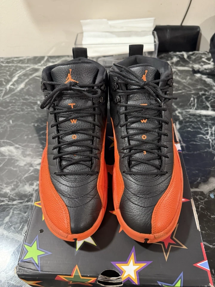Air Jordan 12 Retro Naranja Brillante Talla 10.5 M/12 W Estado Limpio Foto 2 de 4
