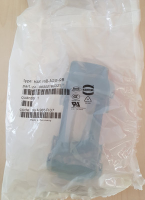 Harting HAN16B-AGG-QB / 09300160301 Anbaugehäuse *neu* -ungeöffnet in OVP