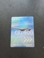 Delta Airline Pilot Trading Cards #61 Bombardier CRJ900 Collectible (NEGOTIABLE)
