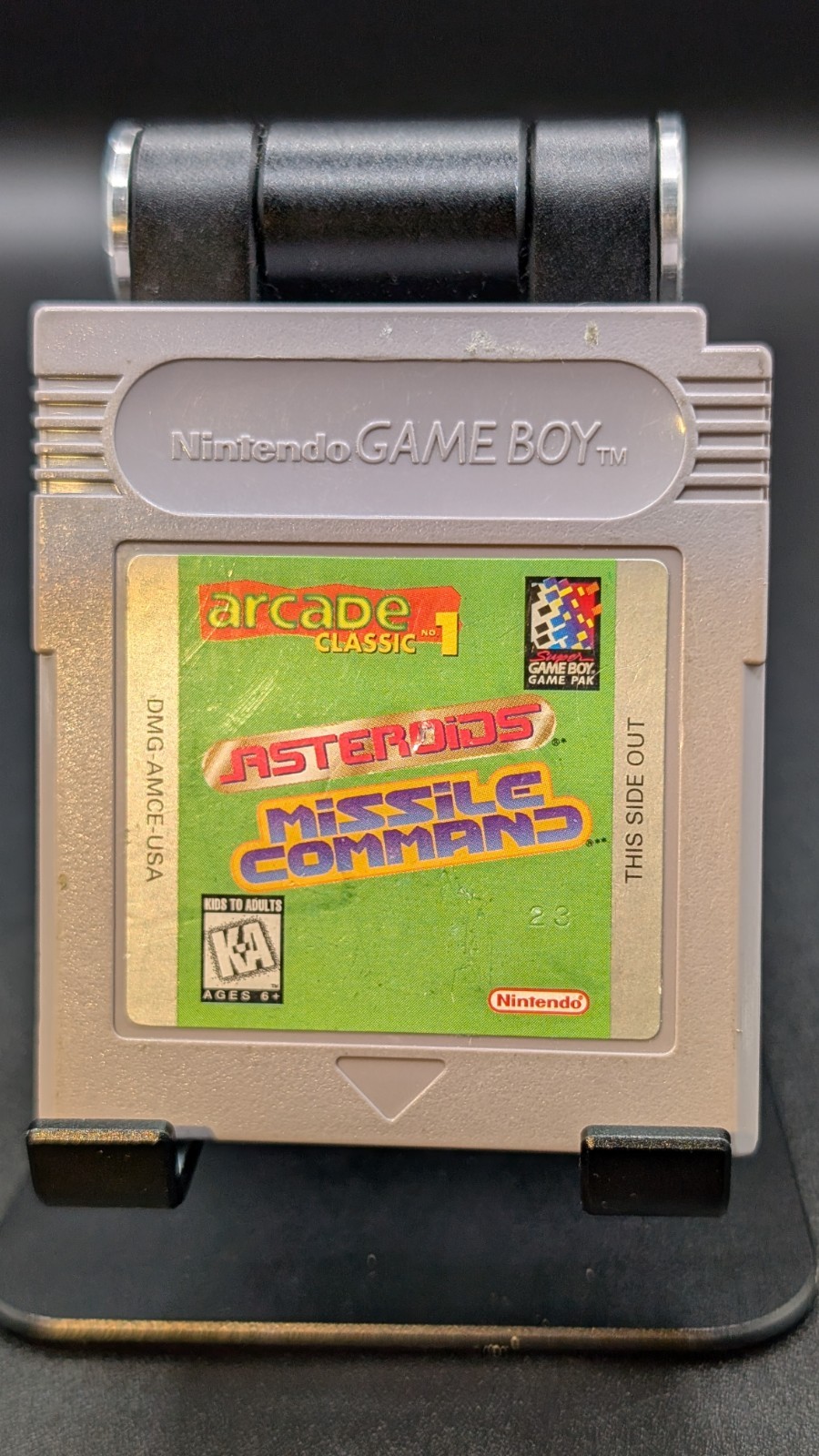 Arcade Classic No. 1: Asteroids/Missile Command (Nintendo Game Boy, 1995) Tested