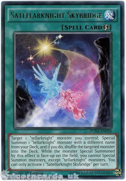 DUEA-EN058 Satellarknight Skybridge Rare UNL Edition Mint YuGiOh Card