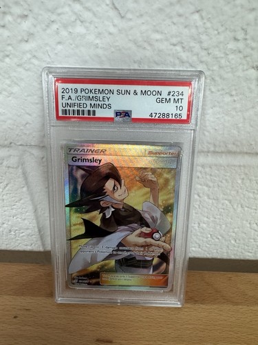 POKEMON UNIFIED MINDS GRIMSLEY #234 PSA 10 GEM MINT