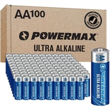 100-Count AA Batteries: Ultra Long Lasting Alkaline Power with 10- Life