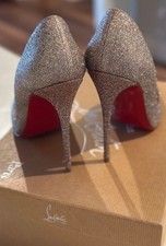 Christian Louboutin So Kate 120 Glitter Heels  Size 37.5 Excellent Condition