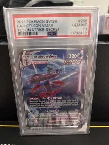 Pokémon Fusion Strike Inteleon Vmax 266/264 PSA 10