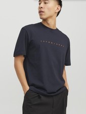Image of JACK & JONES Men's Tee Noos T-Shirt Dark Navy Size XS