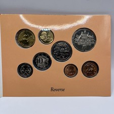 2001 Sherwood Coin Set - 8 Uncirculated Coins New in Folder - Elizabeth II